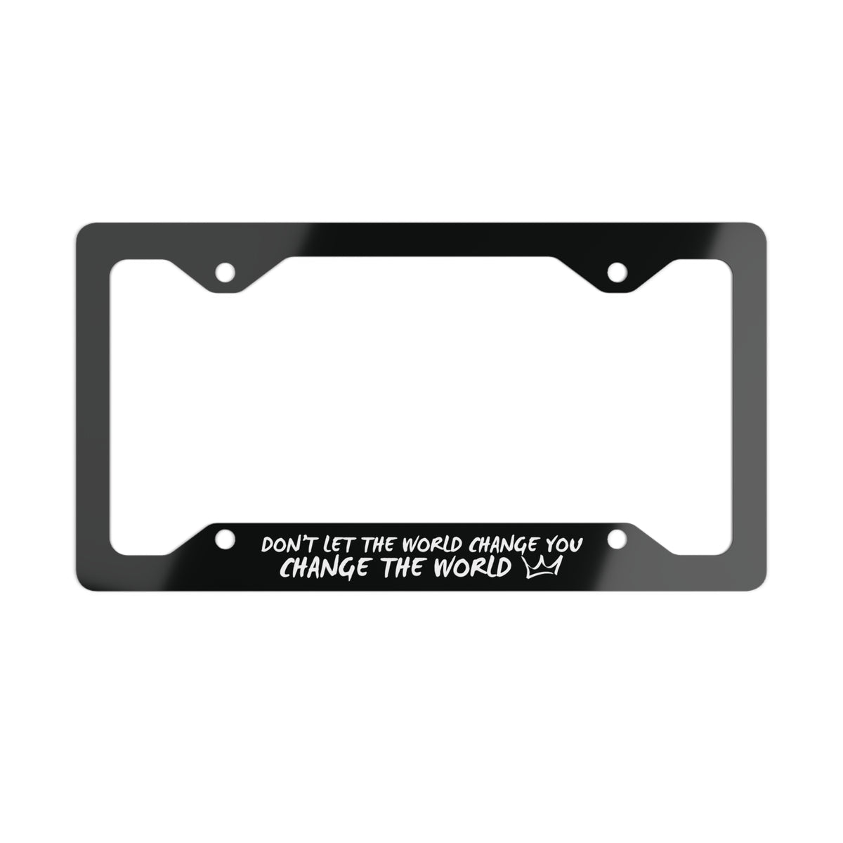Change The World License Plate Frame