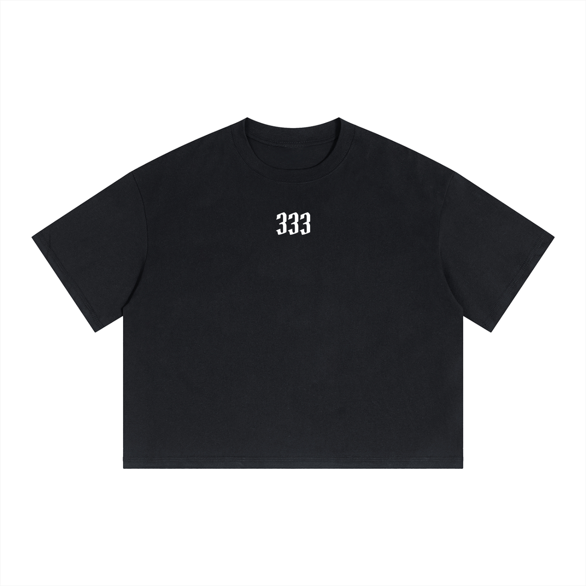 Unisex Boxy Drop Shoulder Crop T-Shirt