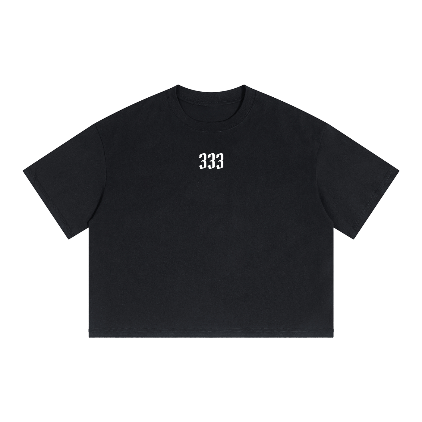 Unisex Boxy Drop Shoulder Crop T-Shirt